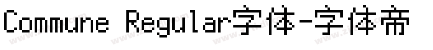Commune Regular字体字体转换